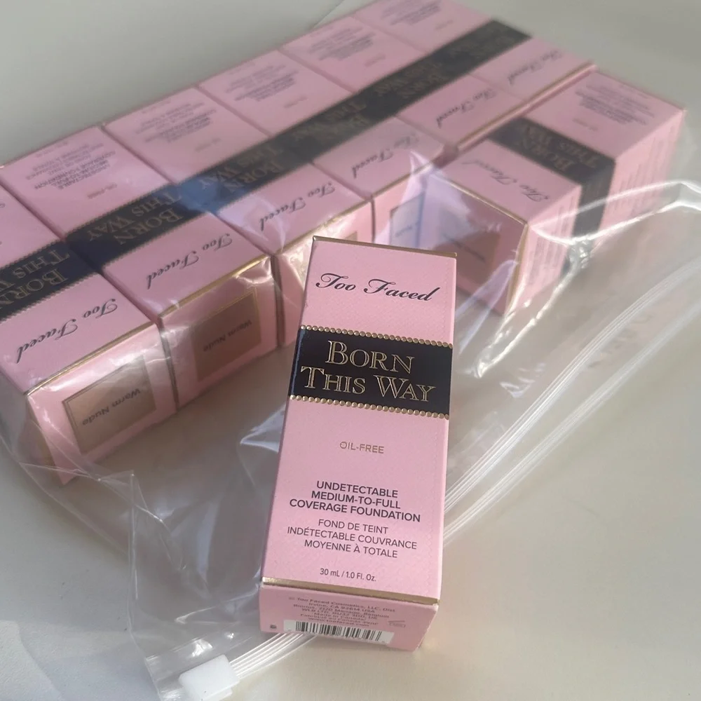 🆕 TOO FACED Born This Way Undetectable Medium Coverage Foundation WARM NUDE NIB